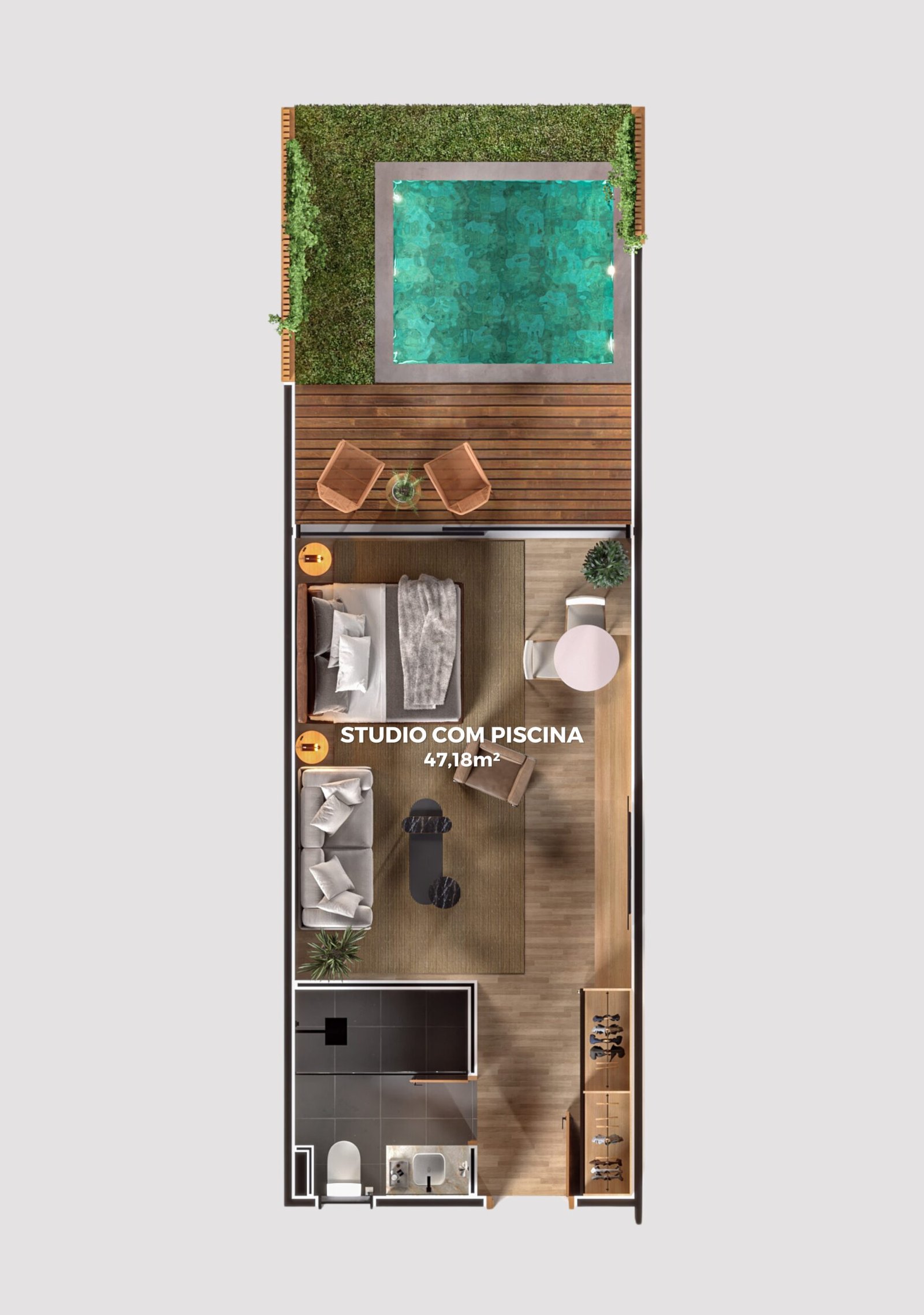 LL03 - STUDIO COM PISCINA