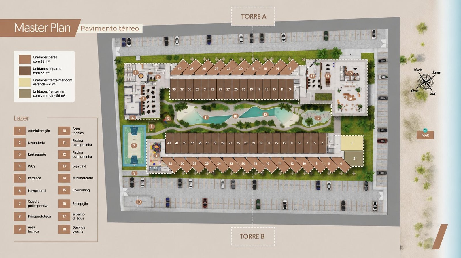 Planta Térreo - Villa Camboa Japaratinga
